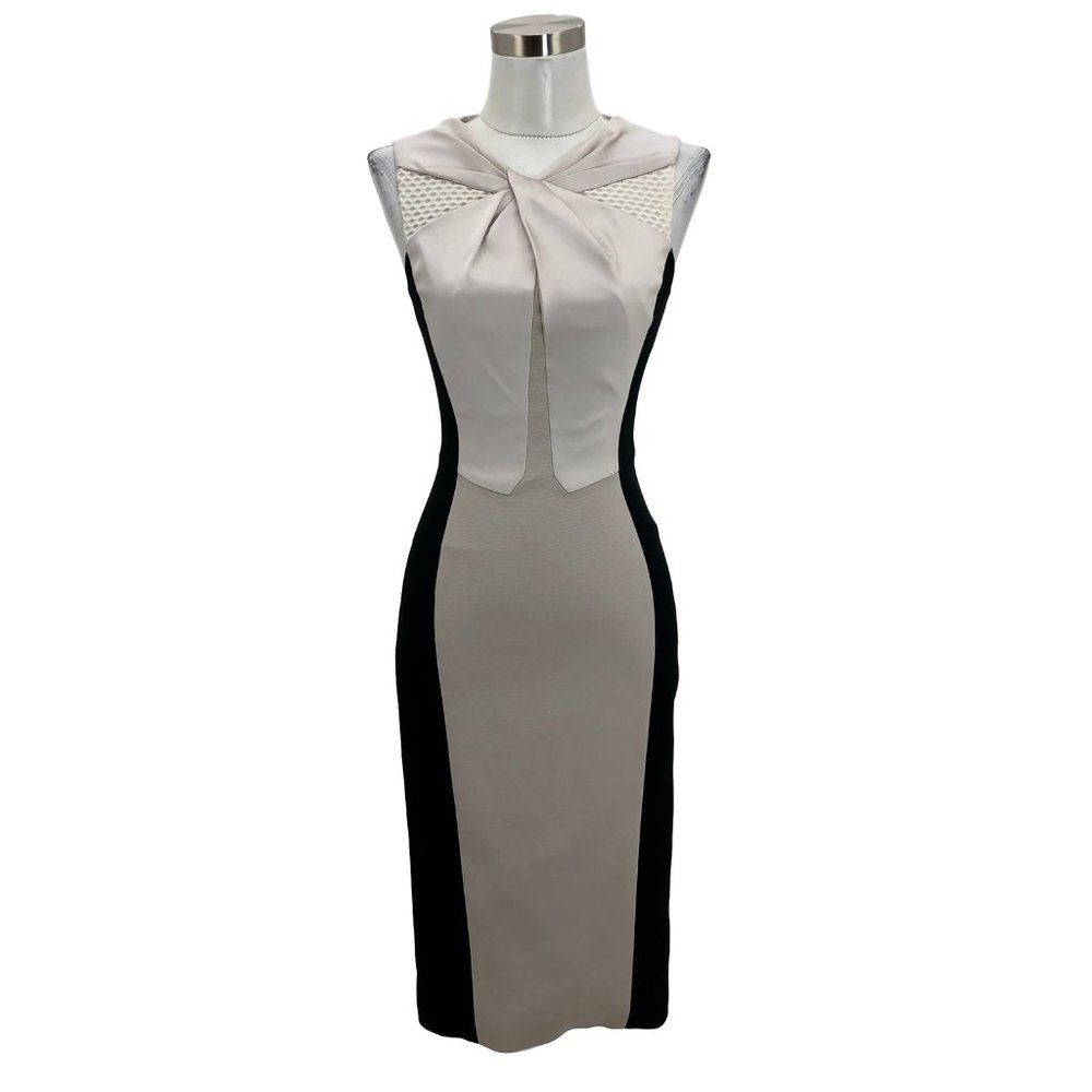 N628 KAREN MILLEN Designer Dress Sheath  Midi